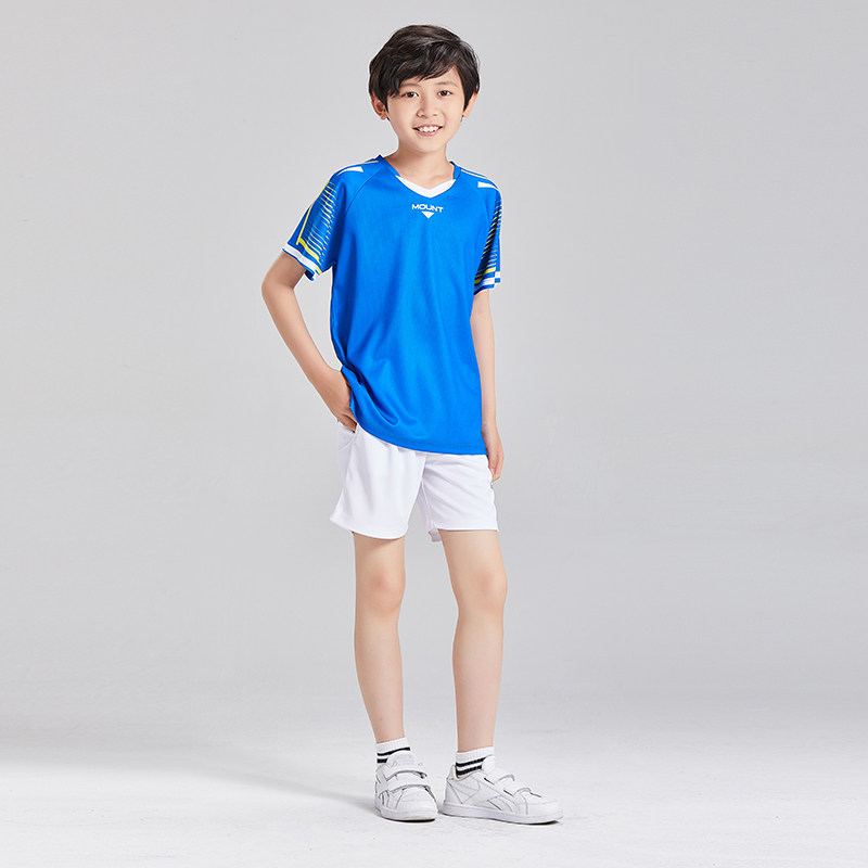 MOUNT男女童短袖羽毛球服圆羽毛球服