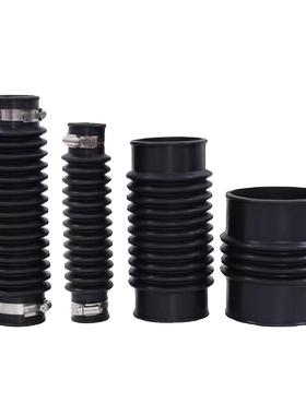 50/75/110/160pvc管接头排水管通用软接头万向伸缩