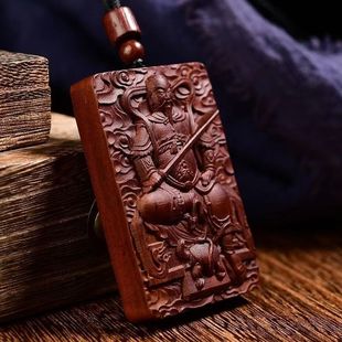 真武大帝北帝天宝雷击枣木无事牌朱砂妖邪退避挂件