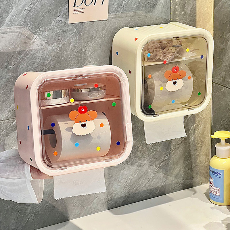 卷纸厕所免打孔壁挂式