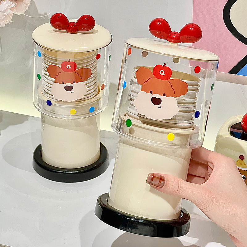 一次性杯子取杯器防尘纸杯架