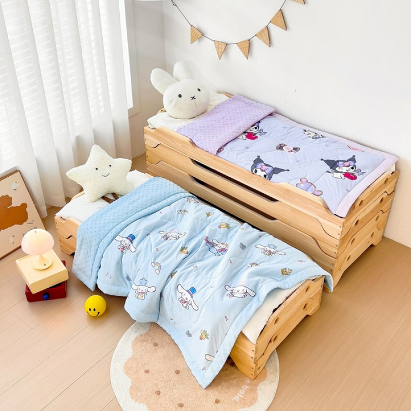 2025新款A类幼儿园专用夏凉被宝宝凉感丝空调被豆豆儿童夏被盖毯