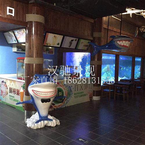 夏季玻璃钢雕塑海洋系列海豚雕塑八爪鱼雕塑美陈成都泡沫雕塑