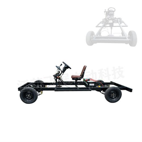 电动四轮巡游彩车街景车花车底盘影视道具车小吃车中间转向款