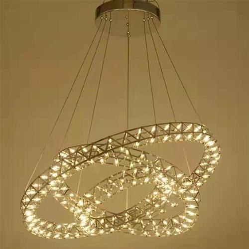 源头厂家后现代简约北欧圆环吊灯咖啡店服装宴会厅酒店商场吊灯