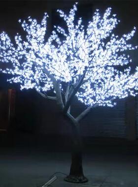 led仿真樱花树灯户外防水酒店广场亮化装饰彩灯景观庭院发光树灯