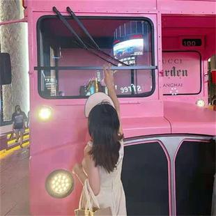 电脑下料激光切割铁艺金属材质巡游车公交车模型租赁售卖双层巴士