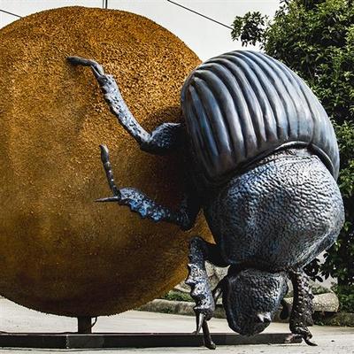 景区大型仿真屎壳郎商业户外公园科技博物馆标本昆虫展览景观设备