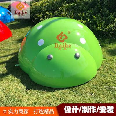 仿真动物不锈钢七星瓢虫户外公园景观草坪甲壳虫昆虫卡通雕塑田园
