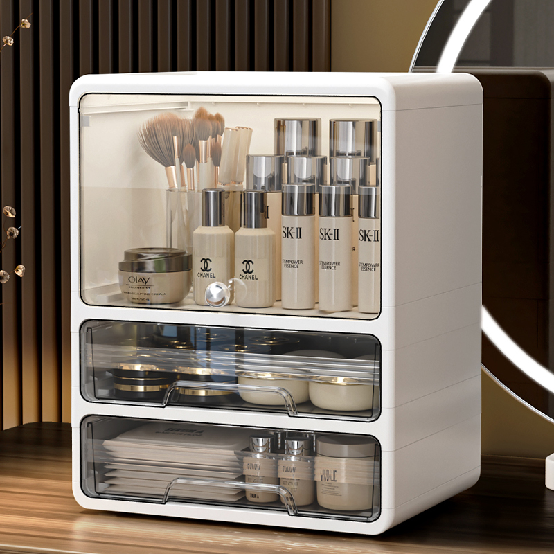 化妆品收纳盒桌面整理防尘