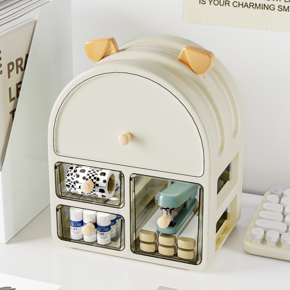 桌面收纳盒抽屉式大容量书桌书本文具笔收纳办公桌杂物多层整理盒,收纳整理,桌面收纳盒,淘宝优惠券,粉丝福利购,淘宝优惠卷