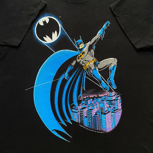 WHO CARE复古大百科BATMAN 1988blacktee蝙蝠侠1988黑色T恤印花