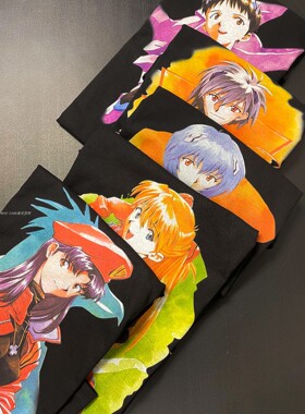 EVA Spray paint tee Katsuragi Misato葛城美里小众简约短袖T恤