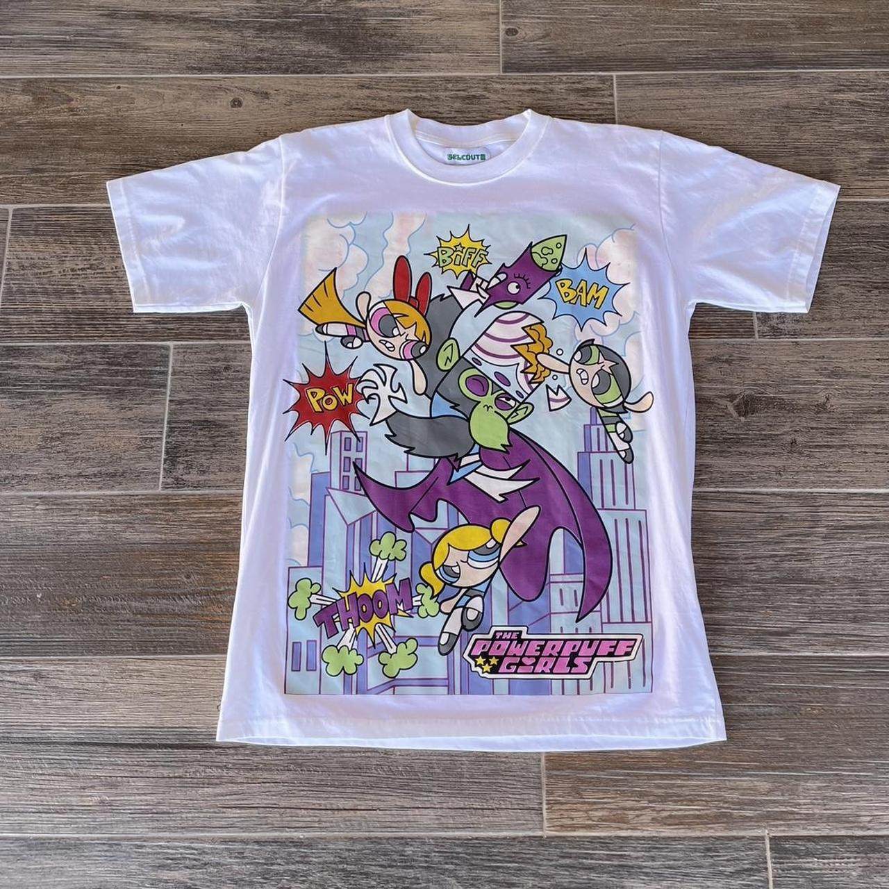 WHO CARE复古大百科the powerpuff girls 飞天小女警周边短袖T恤