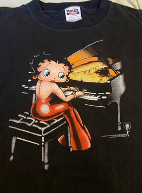 BettyBoop short sleevesanime vintage rare贝蒂小姐高街短袖T恤