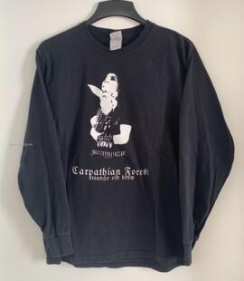 WHO CARE复古大百科美式宽松高街古着长袖T恤vintage摇滚潮流圆领