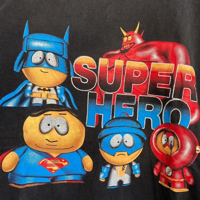 South Park  short sleeves look vintage南方公园巴卡通长袖T恤