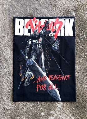 Berserk Guts Anime BlackTee剑风传奇凯兹日系街头穿搭短袖T恤