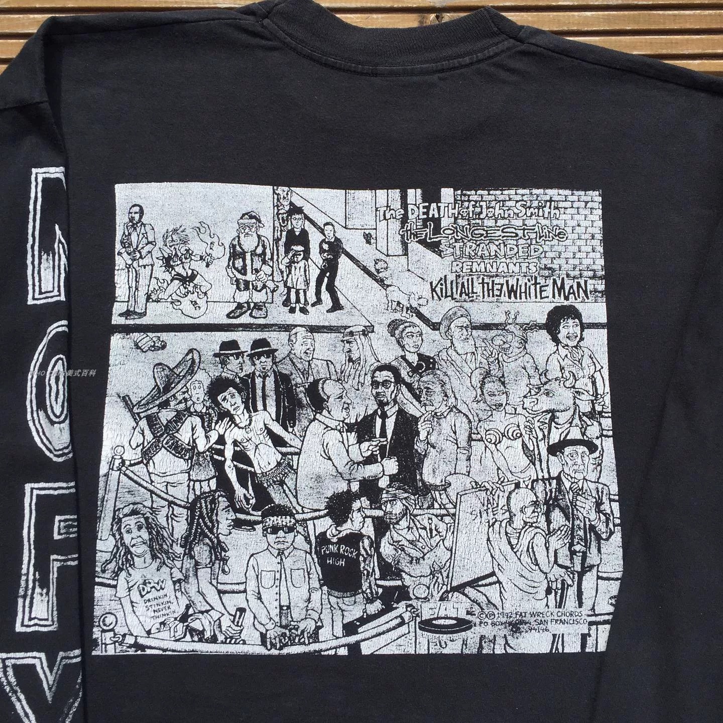 Сорочка NOFX с длинным рукавом Фэт Майк выглядит редким в Европе и США