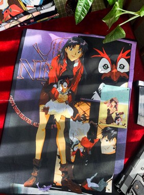 Katsuragi Misato Eva short sleeves葛城美里二次元复古短袖T恤