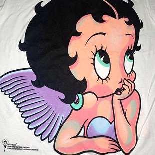 BettyBoop short sleeves Spray paint可爱童趣贝蒂小姐短袖T恤