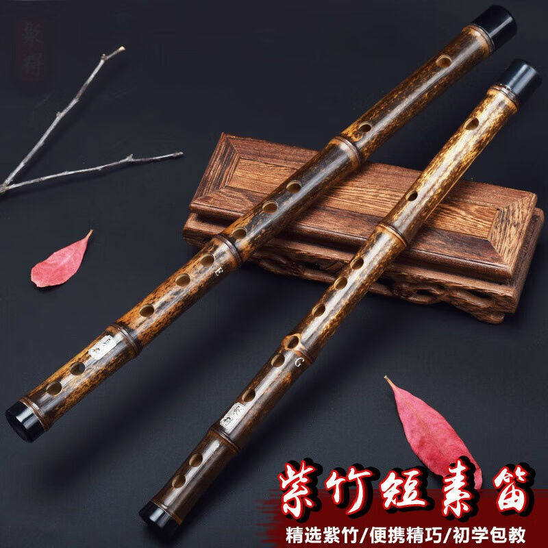 演奏笛子竹笛初学横笛e短笛紫竹g儿童f古风素笛d零基础cD调+全套