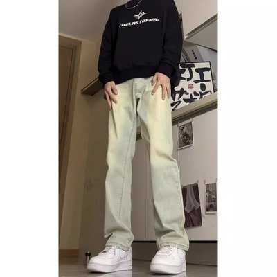 cleanfit高街复古牛仔裤男