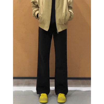 黑色cleanfit美式牛仔裤男款