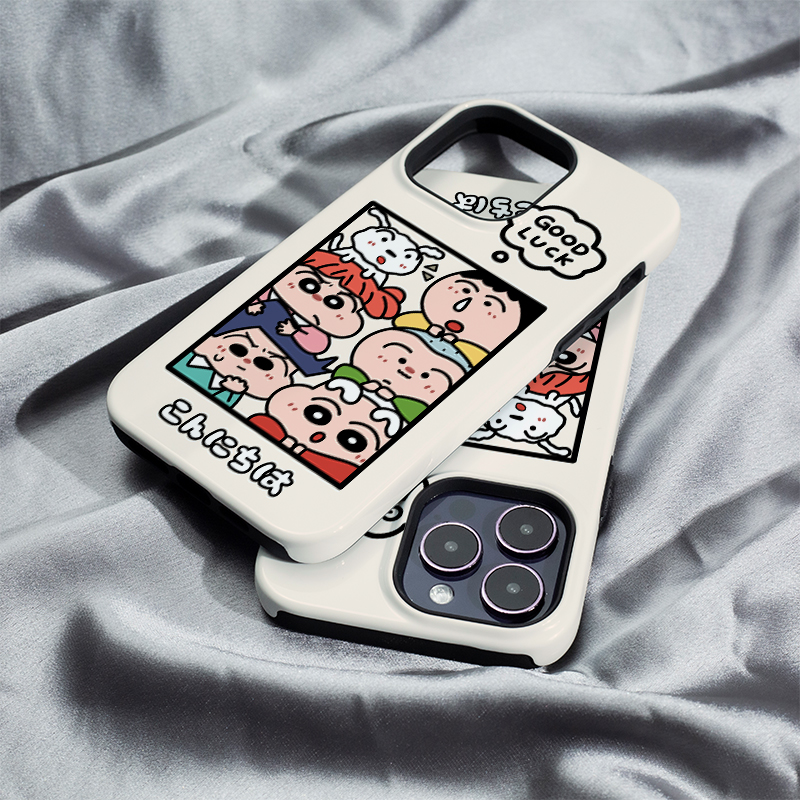 小新五人组iphone16Promax手机壳13适用苹果15plus保护套菲林硬壳12mini二合一XS/XR高级11防摔7/8/SE2全包14