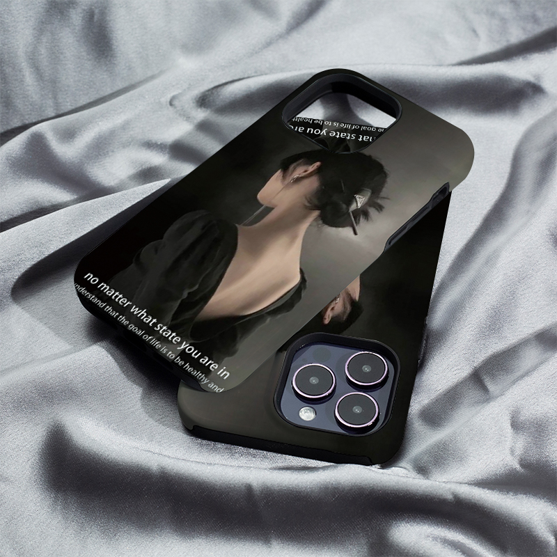 优雅背影女iphone16Promax手机壳13适用苹果15plus保护套菲林硬壳12mini二合一XS/XR高级11防摔7/8/SE2全包14