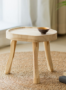 花托实木花架阳台单层花凳落地式飘窗花盆增高底托置物接水盘矮凳