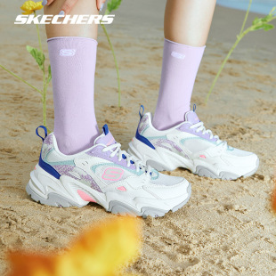 网面透气运动鞋 斯凯奇女鞋 厚底老爹鞋 时尚 官方旗舰店二代机甲鞋