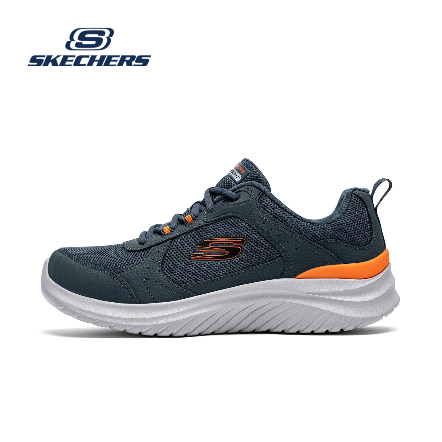 斯凯奇官方男鞋2025新款秋冬软底减震跑步鞋舒适耐磨休闲运动鞋