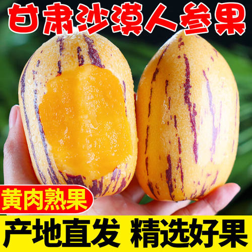 4.5斤甘肃沙漠人参果低糖当季新鲜水果黄肉孕妇人参长果树熟8斤