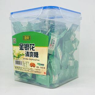 正品包邮草珊瑚爽金银清花爽助糖 75YHQ0g桶