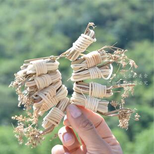 野生灯心草农家晒新无DIV深硫配100个包邮山灯品芯草灯芯花麦冬玉