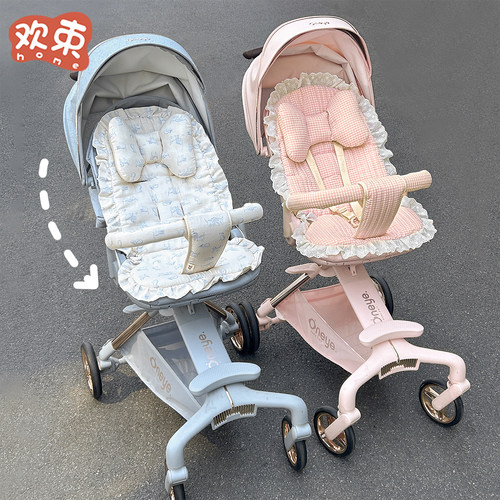 婴儿车垫子适用于丸丫t6plus遛娃神器秋冬保暖加厚推车棉坐垫通用