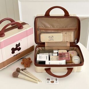 可爱行李箱大容量旅行手提箱便携收纳箱化妆品外出收纳盒化妆包女
