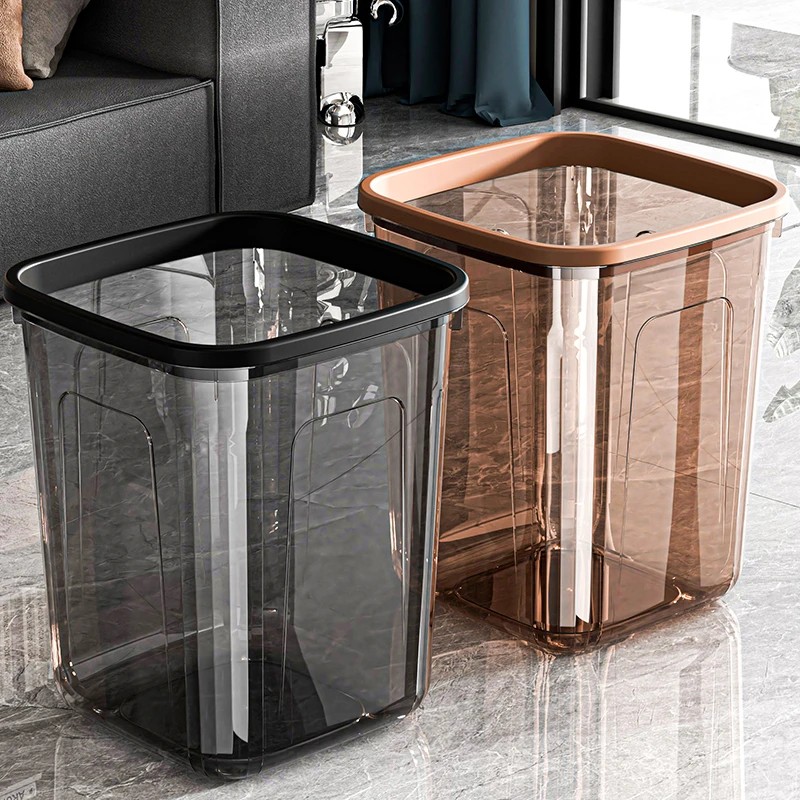 【攒单】垃圾桶家用客厅卧室大号垃圾桶卫生间宿舍透明垃圾桶轻奢