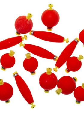 EPS发泡漂负重远投漂海钓便携红色快拆弹簧钓鱼浮漂泡沫