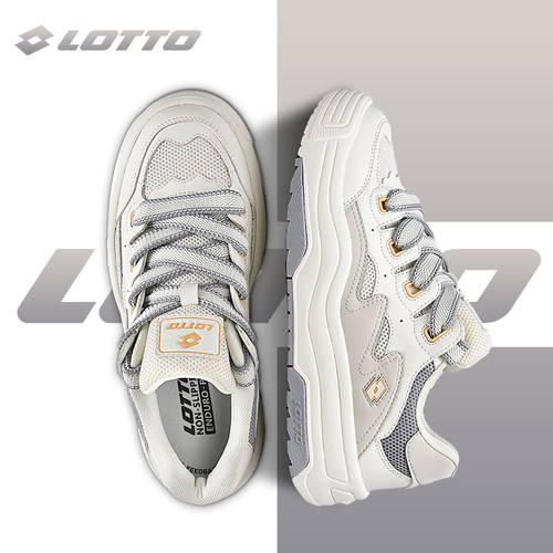LOTTO乐途女低帮板鞋厚底面包鞋