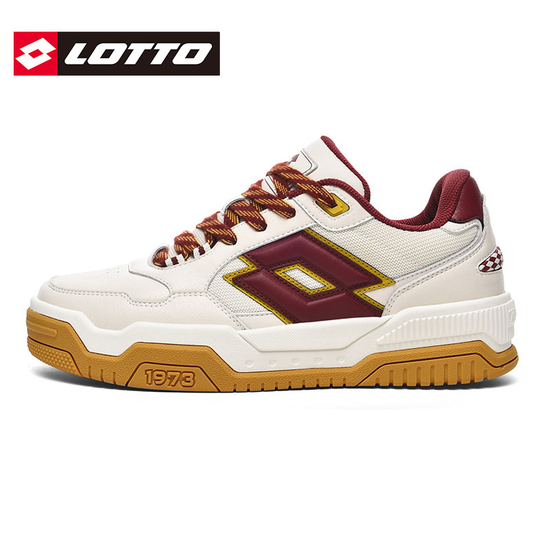 LOTTO乐途男皮面防水低帮板鞋2025秋冬季新款复古厚底休闲面包鞋,运动鞋new,板鞋,淘宝优惠券,粉丝福利购,淘宝优惠卷