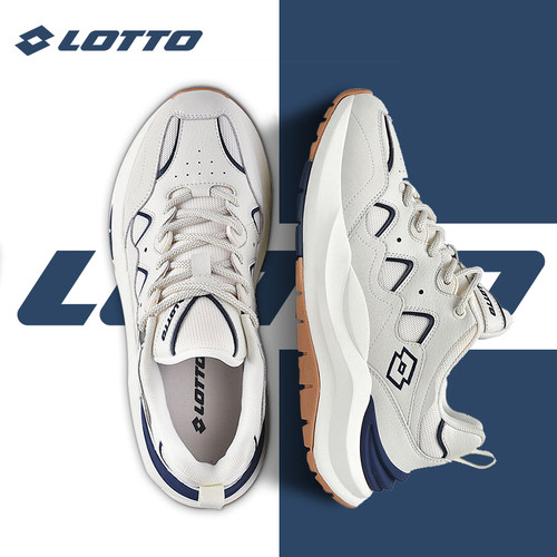 Lotto/乐途男皮面运动老爹鞋