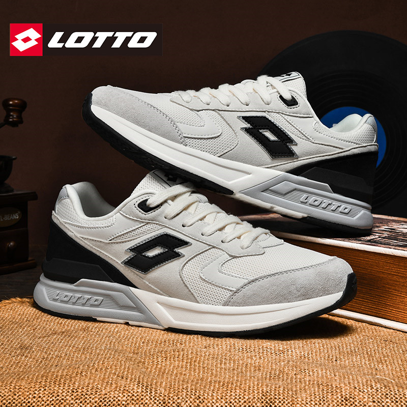 LOTTO乐途男鞋复古运动鞋2026春夏季新款轻便网面透气防臭休闲鞋