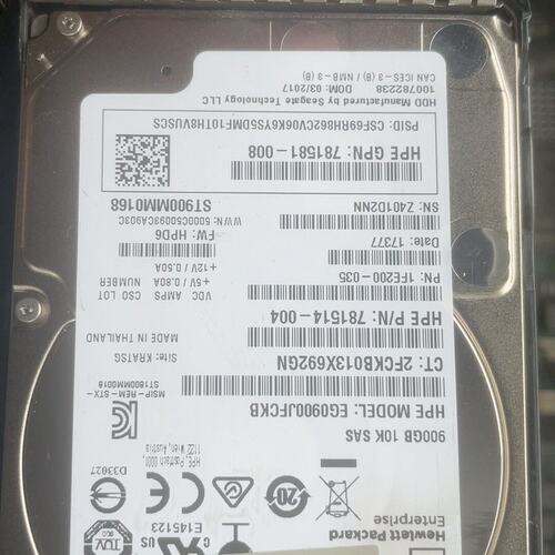 议价+900G+10K+2.5寸+SAS服务器硬盘78151
