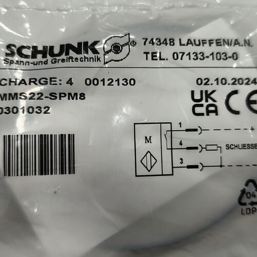 议价SCHUNK ，气爪磁性开关，MMS22-SPM8