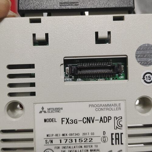 议价PLC FX3G-CNV-ADP，成色如图，盖子都在，功