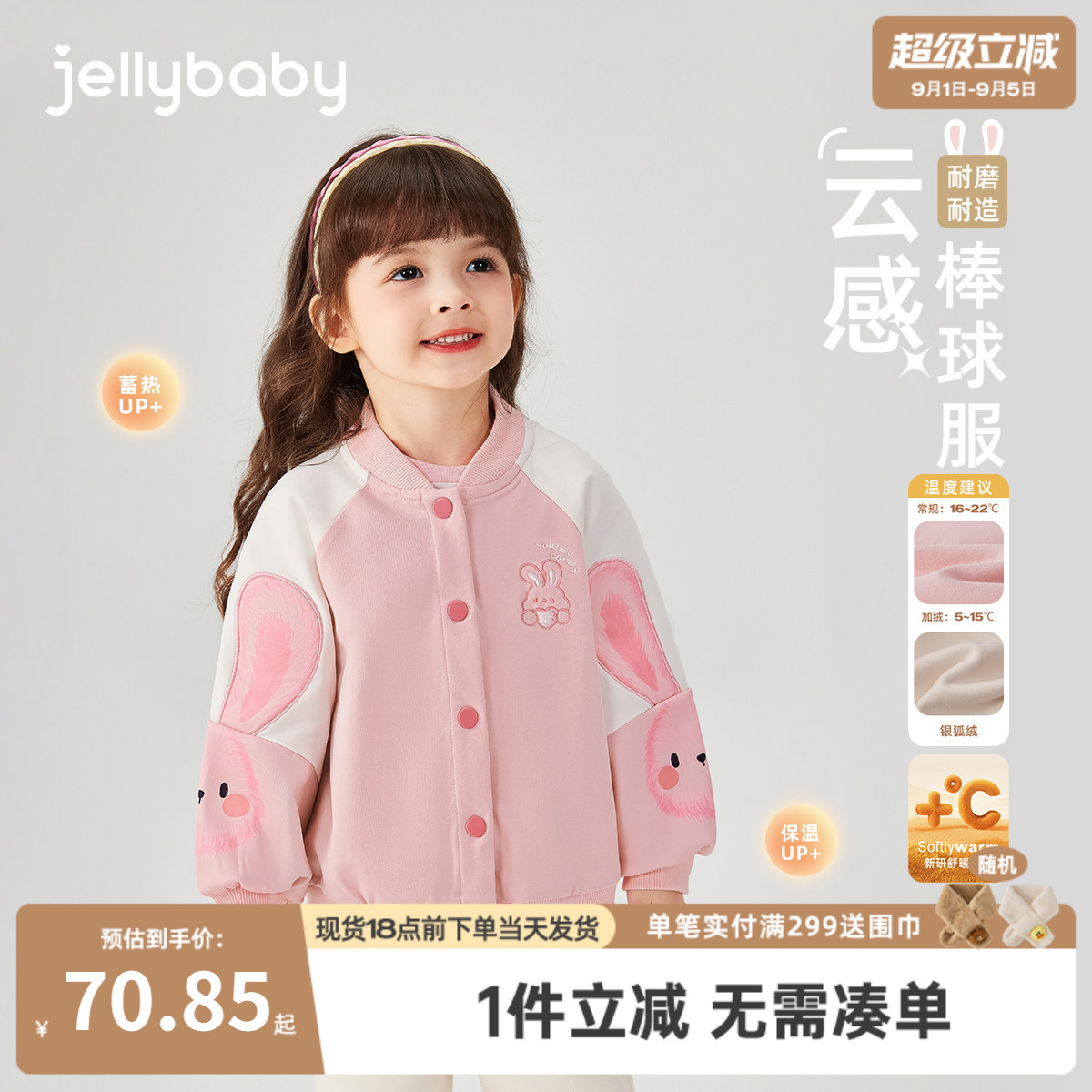 女童棒球服春季小女孩春秋运动儿童春款外套洋气四岁宝宝春装新款