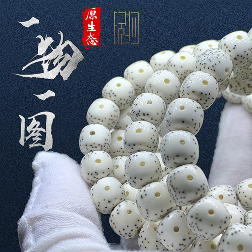 海南原生态大留白星月菩提108颗