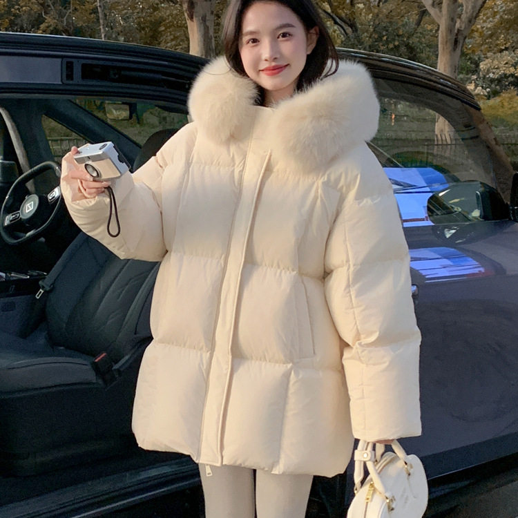 90白鸭绒女装中长款羽绒服女大毛领2025年新款冬季加厚保暖潮外套,女装/女士精品,羽绒服,淘宝优惠券,粉丝福利购,淘宝优惠卷